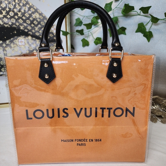 Authentic Louis Vuitton Retail Shoppiny Bag in A PVC Tote - Picture 2 of 8